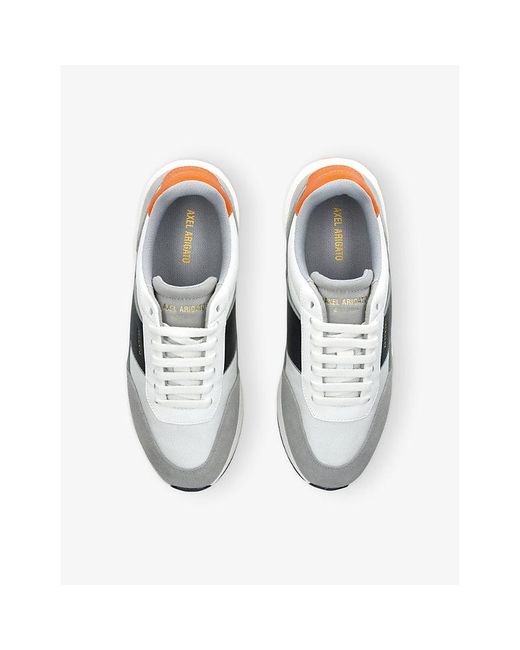 Axel Arigato White Genesis Neo Runner Suede And Leather Low-Top Trainers for men