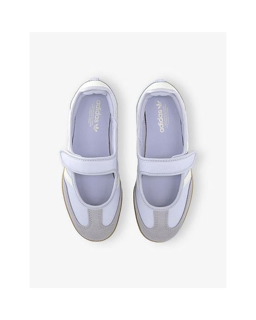 Adidas Blue Samba Jane Leather Trainers