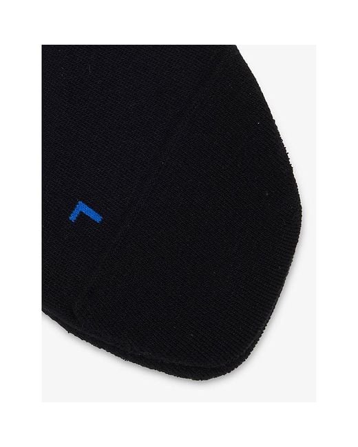 Falke Black Run Rib Cotton-Blend Socks for men