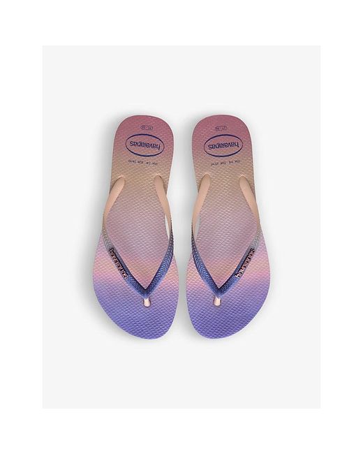 Havaianas Multicolor Slim Gradient-Print Rubber Flip-Flops
