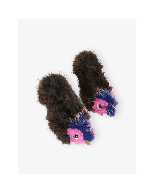 Kurt Geiger Multicolor Mascot Faux-Fur Heeled Courts