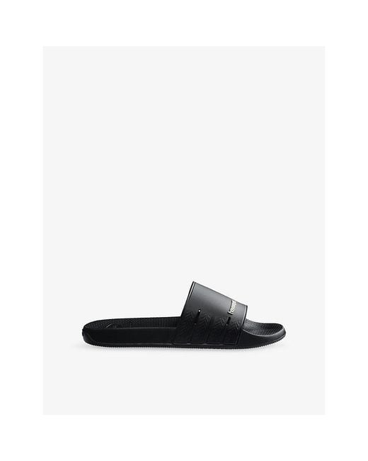Havaianas Black Slide Zero Rubber Sandals