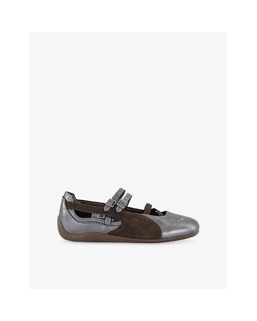 PUMA Multicolor Speedcat Leather And Suede Ballet Flats