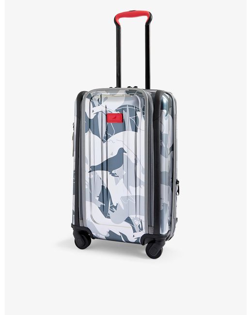 Tumi International Expandable Carryon Fourwheeled Suitcase in Silver