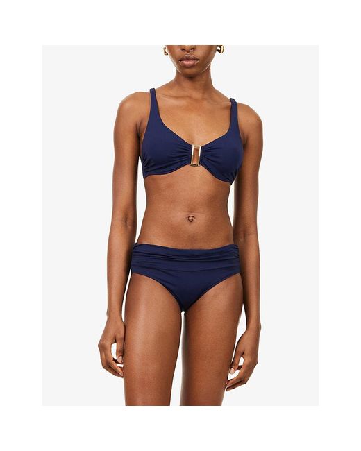 Melissa Odabash Blue Bel Air Bikini Top