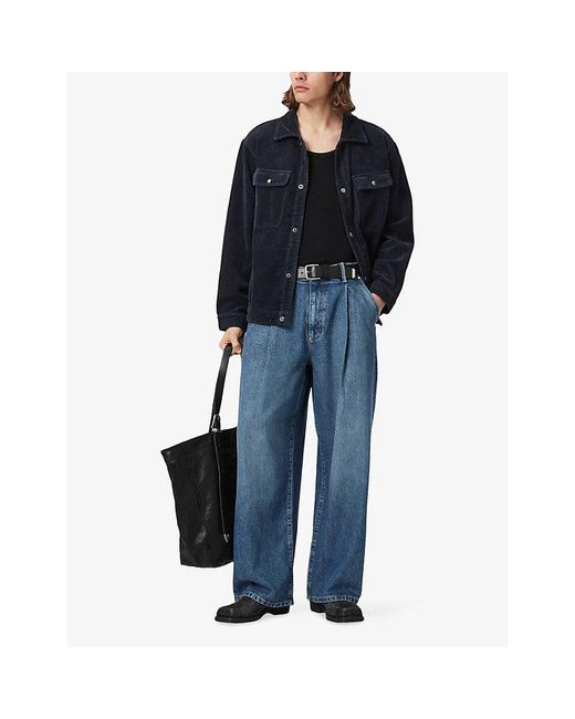 AllSaints Blue Daze Wide-Leg Denim-Blend Jeans for men