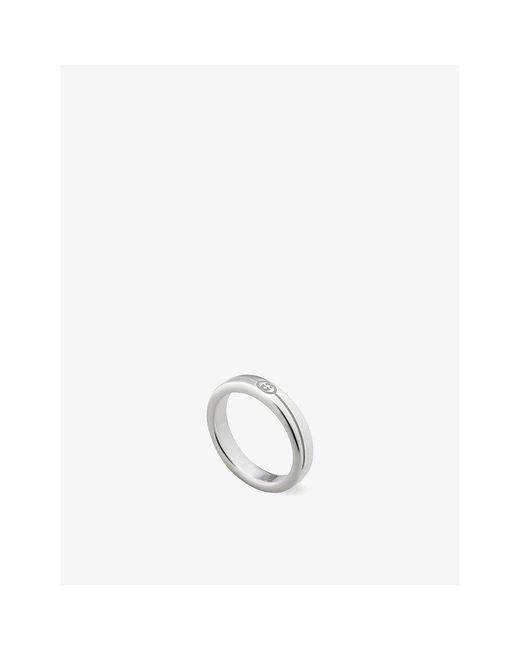 Gucci White Tag Sterling Ring