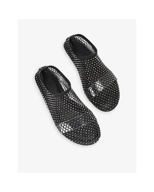 KG by Kurt Geiger Black Marve Mesh Flats