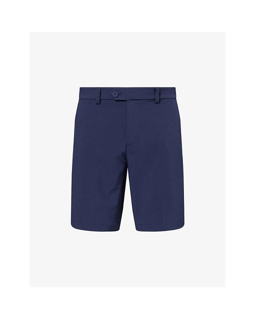 G/FORE Blue Maverick Mid-Rise Stretch-Woven Shorts for men