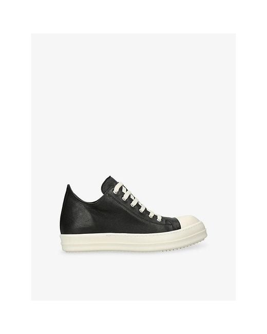 Rick Owens Black Soft Classic Leather Trainers for men
