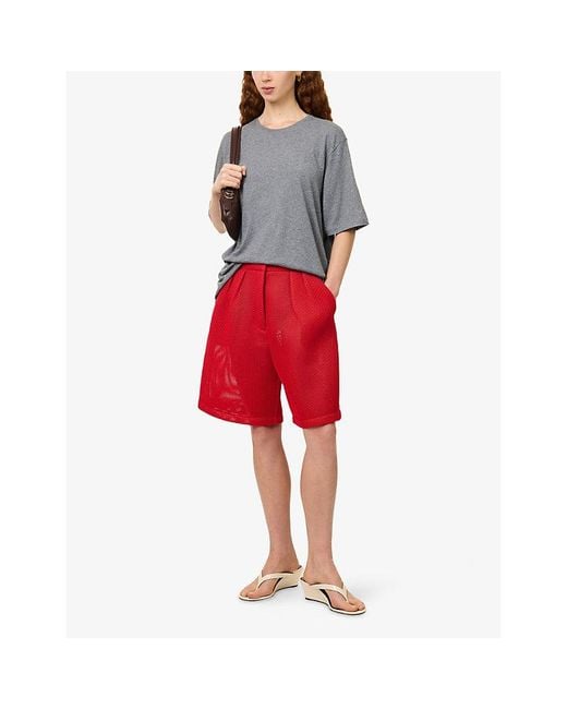Frankie Shop Gray Harper Cotton-Jersey T-Shirt
