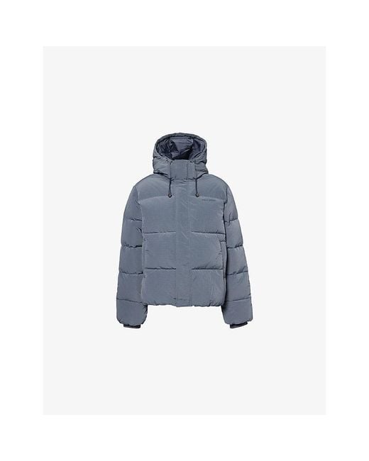 Daily Paper Blue Ripstop Hooded Shell Jacket for men