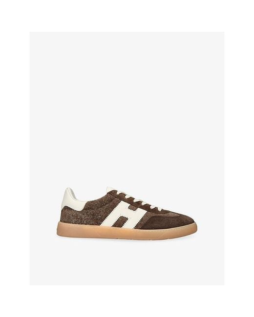 Hogan Brown Cool Suede Trainers for men