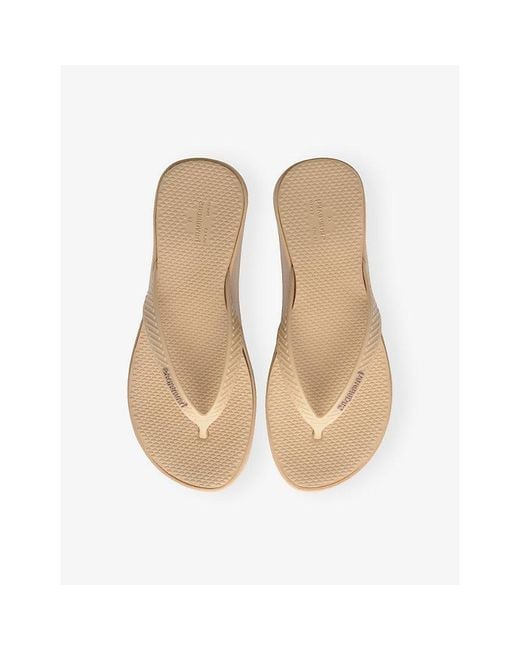 Havaianas Natural High Platform Rubber Flip-Flops