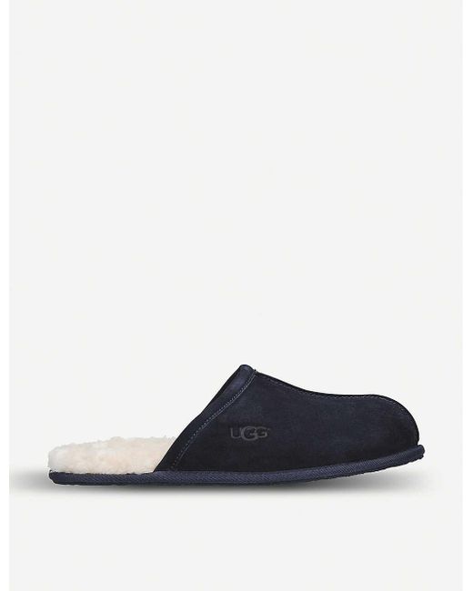 ugg navy mens slippers