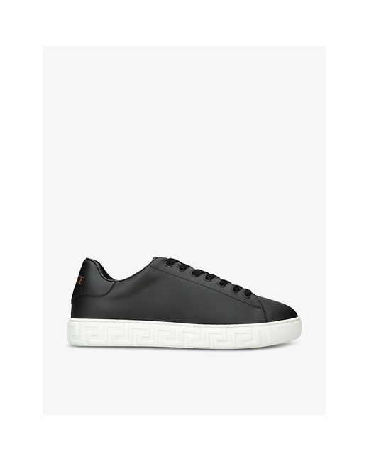 Versace Black Greca Shell Low-top Trainers
