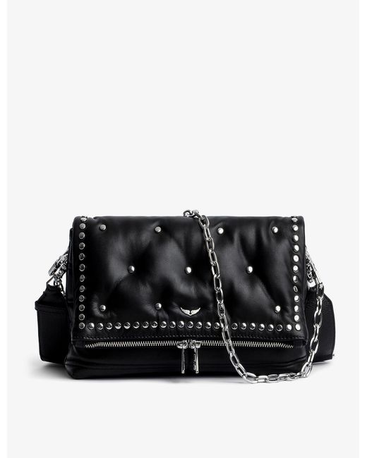 Rock leather crossbody bag Zadig & Voltaire Black in Leather - 36678743