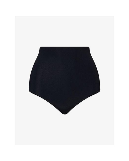Commando Black Classic Control Microfibre Thong
