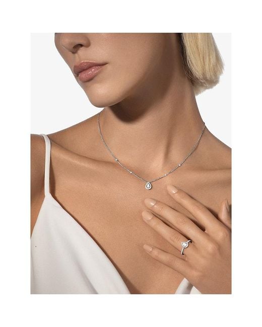 Messika White Joy 0.25Ct Diamond Pendant Necklace