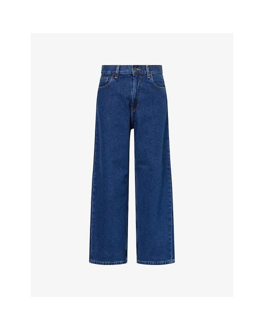 Carhartt Blue Brandon Wide-Leg Denim Jeans