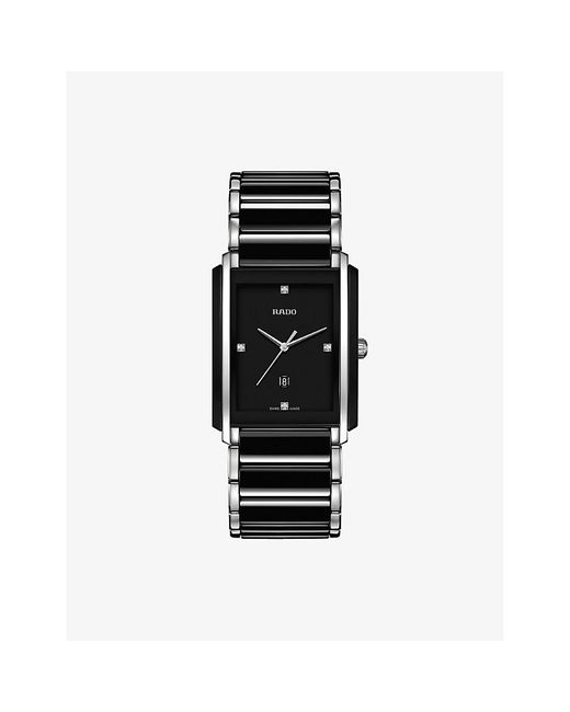 Rado Black R20206712 Integral Ceramic And Stainless Steel Watch