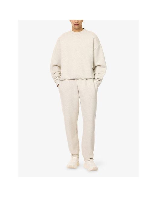 MKI Miyuki-Zoku White Superweight Cuffed Cotton-Jersey Jogging Bottoms for men