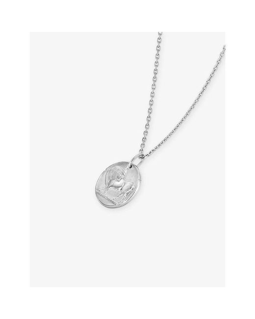 Van Cleef & Arpels White Zodiaque Medal Taurus Rhodium-Plated 18Ct- Pendant