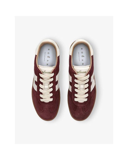 Hogan Brown Cool Suede Low-Top Trainers