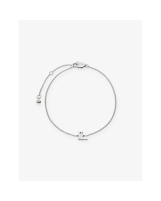 Monica Vinader Metallic Initial L Sterling- Bracelet