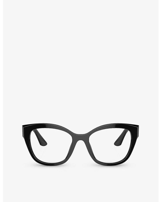 Miu Miu Black Mu 05xv Square-frame Acetate Eyeglasses