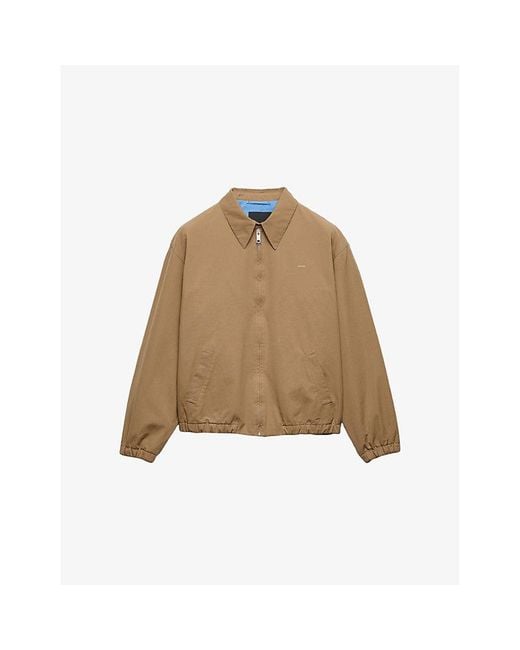 Prada Natural Cotton Bomber Jacket for men