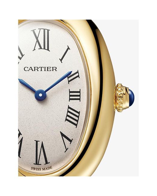Cartier Metallic Crwgba0018 Baignoire Small 18Ct- Quartz Watch