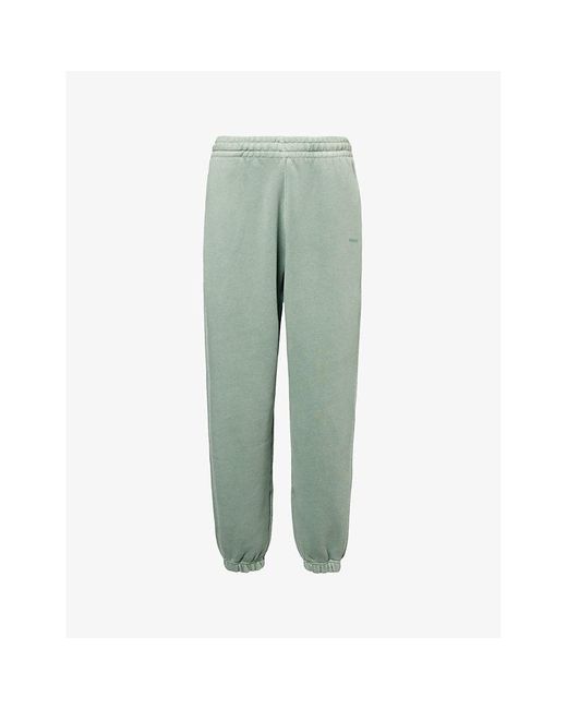 GYMSHARK Green Everywear Comfort Logo-print Cotton-jersey jogging Bottoms