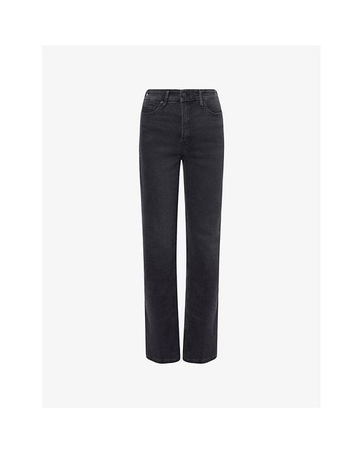 GOOD AMERICAN Blue Good True Straight Denim Jeans