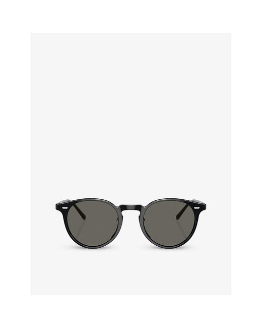 Oliver Peoples Black Ov5529su N.02 Sun Phantos-frame Acetate Sunglasses