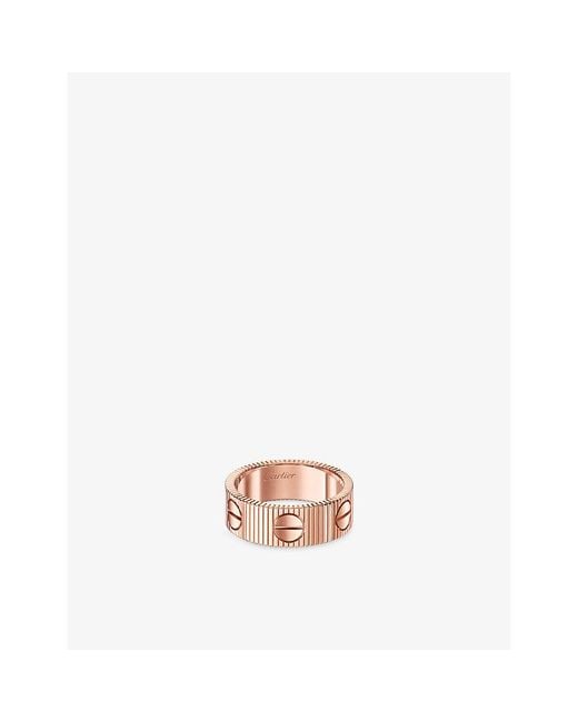 Cartier Pink Love Unlimited 18Ct Rose- Ring
