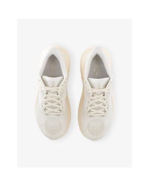 Hoka One One White Clifton 11 Mesh Trainers