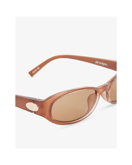 Le Specs Pink Popalicious Oval-Frame Sunglasses