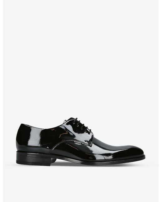Loake Black Bow Leather Oxford Shoes for men