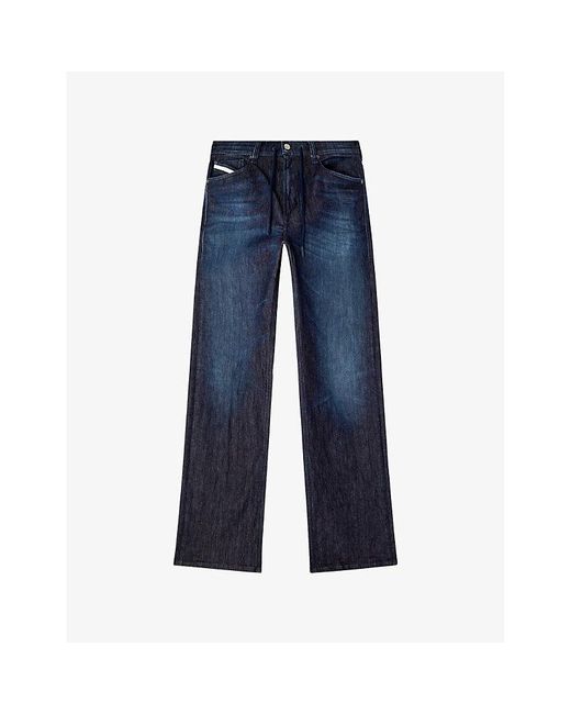 DIESEL Blue 2080 D-Reel Joggjeans 09L11 Relaxed Denim Jeans for men