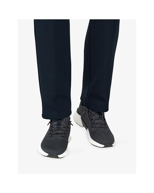 Boggi Blue Endurance Technical Fabric Knitted Trainers for men