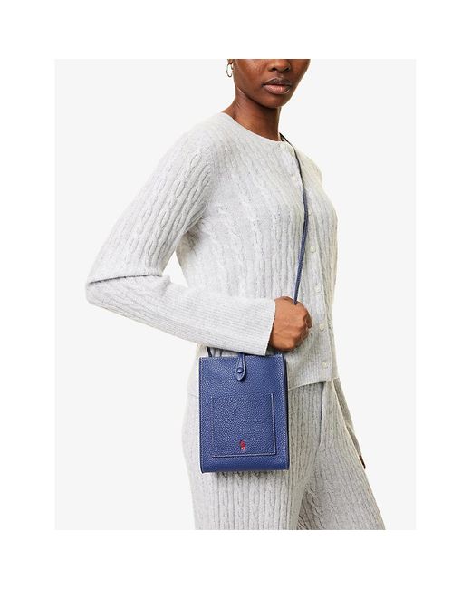 Polo Ralph Lauren Polo Play Pocket Leather Crossbody Bag in
