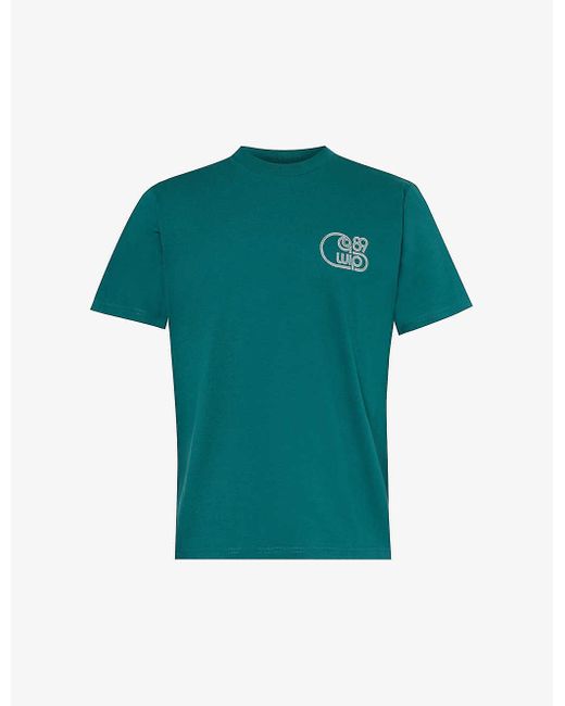 Carhartt Green Night Night Graphic-print Cotton-jersey T-shirt X for men