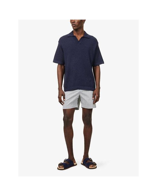 Orlebar Brown Gray Bulldog Pinstripe Swim Shorts for men