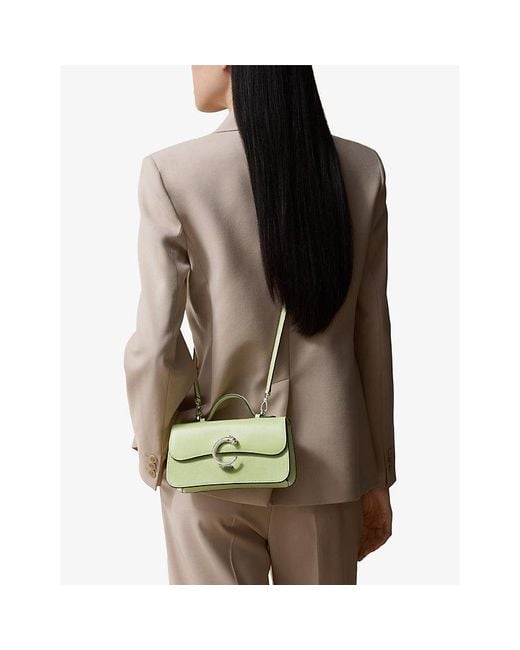 Cartier Green Panthère De Nano Leather Top-Handle Bag