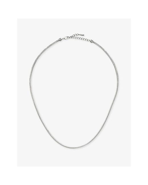 Missoma Metallic Thin Snake Platinum Pvd Plated Stainless-Steel Chain Necklace