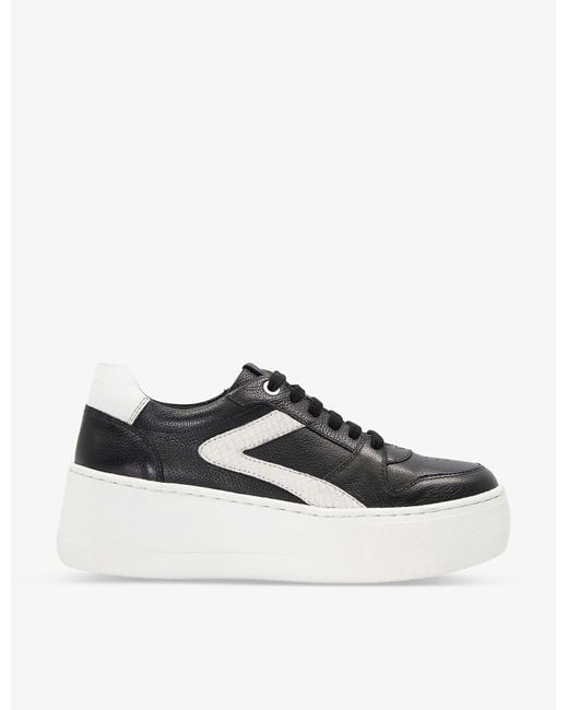 dune black sock trainers