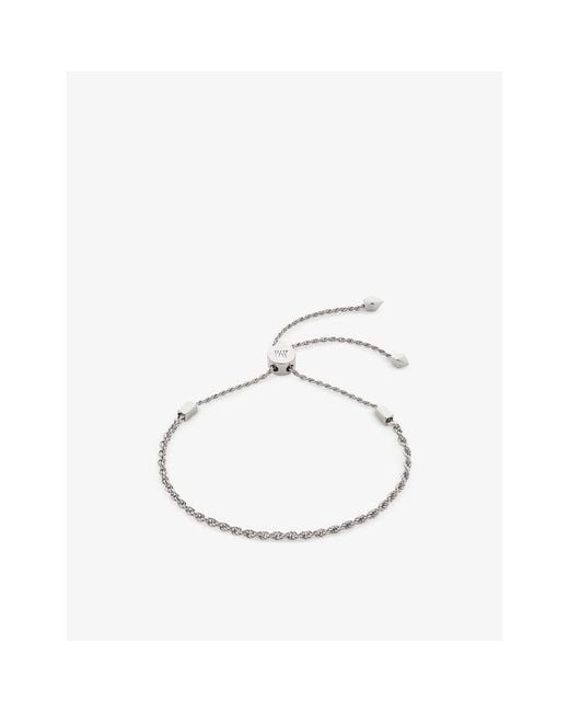 Monica Vinader Metallic Corda Sterling Friendship Bracelet