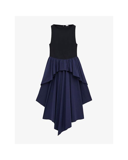 Loewe Blue X Paula's Ibiza Layered Cotton Maxi Dress