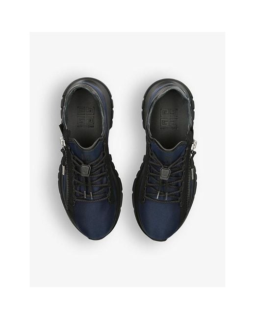 Givenchy Blue Spectre Zipped Leather Low-top Trainers